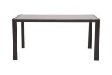 Garden table with glass top Miami made of aluminum - color: anthracite, length: 1500 mm, width: 900 mm, height: 720 mm