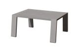 Naples coffee table made of aluminum - Color: grey aluminum, Length: 530 mm, Width: 530 mm, Height: 280 mm