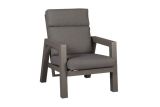 Garden armchair Verona made of aluminum - Color: anthracite, Width: 755 mm, Depth: 876 mm, Height: 965 mm, Seat height: 330 mm