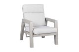 Garden armchair Verona made of aluminum - Color: grey aluminum, Width: 755 mm, Depth: 876 mm, Height: 965 mm, Seat height: 330 mm