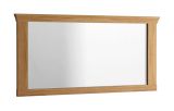 Mirror Pirot 18, colour: oiled oak, partial solid - Measurements: 123 x 60 cm (W x H)