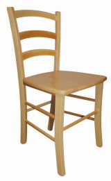 Chair Maridi 124, Colour: Natural, solid beech wood - Measurements: 86 x 43 x 43 cm (H x W x D)