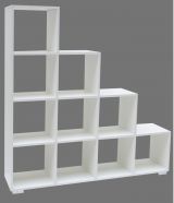 Shelf Cuarto 09, Colour: White - 148 x 145 x 29 cm (h x w x d)