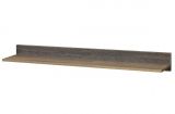 Suspended shelf Sichling 09, Colour: Oak Brown - Measurements: 12 x 120 x 20 cm (h x w x d)