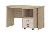 Desk 29, colour: Beech/cream - 76 x 125 x 60 cm (H x W x D)