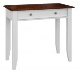 Dressing table Gyronde 35, solid pine wood wood wood wood wood, Colour: White / Wallnut - 85 x 93 x 45 cm (H x W x D)