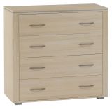 Chest of drawers Kainanto 06, Colour: Oak / Grey - Measurements: 92 x 96 x 41 cm (H x W x D)