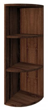 Corner shelf Curug 03, Colour: Wallnut - Measurements: 113 x 34 x 34 cm (H x W x D)