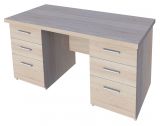 Desk Garut 01, Colour: Sonoma Oak - Measurements: 76 x 150 x 65 cm (H x W x D)