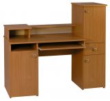 Desk Banjaran 24, Colour: Alder - Measurements: 120 x 129 x 52 cm (H x W x D)