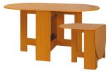 Dining table / Folding table Grogol 18, Colour: Alder - Measurements: 148 x 80 cm (W x D)