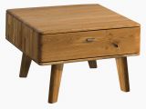 Coffee table Lencois 20, Colour: Natural, solid oak oiled and brushed - Measurements: 70 x 70 x 45 (W x D x H)