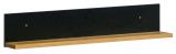 Suspended rack / Wall shelf Trevalli 12, Colour: Oak / Black - Measurements: 18 x 90 x 18 cm (H x W x D)