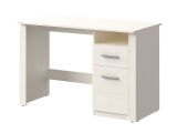 Schleie 02 desk, color: pine white - Dimensions: 78 x 120 x 58 cm (H x W x D)