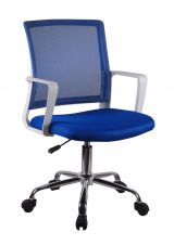 Office Chair Maridi 260, Colour: Blue - Measurements: 88 - 98 x 54 x 57 cm (H x W x D)
