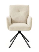 Swivel Chair Maridi 264, Colour: Beige - Measurements: 93 x 57 x 66 cm (H x W x D)
