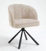 Swivel Chair Maridi 270, Colour: Beige - Measurements: 82 x 62 x 62 cm (H x W x D)