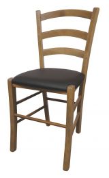 Chair Maridi 277, Colour: Natural / Grey - Measurements: 86 x 43 x 43 cm (H x W x D)