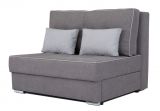 2-pieces Sofa extendable Luanda 77, Colour: Grey - Measurements: 116 x 130 x 96 cm (H x W x D)