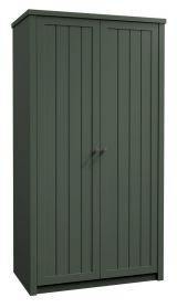 Hinged door cabinet / Wardrobe Segnas 09, Colour: Green - 198 x 90 x 53 cm (h x w x d)