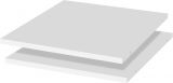 Shelf for single door Manase add-on module, set of 2, Colour: White - 48 x 52 cm (W x D)