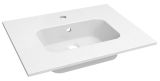 Bathroom - Washbasin Dhule 14, Colour: White - 10 x 61 x 46 cm (H x W x D)