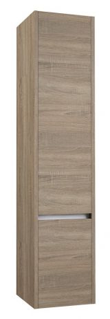 Bathroom - Tall cabinet Kolkata 83, Colour: Oak Grey - 160 x 35 x 35 cm (h x w x d)
