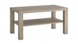 Coffee table with Magazine Rack 3, natural Sanremo Oak finish - W100 x H51 x D55 cm