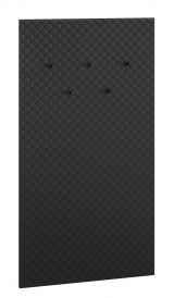 Wardrobe Vacaville 20, Colour: Black - Measurements: 126 x 68 x 3 cm (H x W x D)