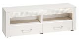 Ullerslev 11 TV base cabinet, Colour: White pine - measurements: 52 x 150 x 40 cm (H x W x D), with 2 drawers and 2 compartments