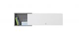 Wall cabinet Lede 13, Colour: Grey / White - Measurements: 30 x 110 x 25 cm (H x W x D)