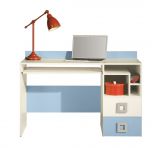 Children's room Desk Namur 18, Colour: Blue / Beige - Measurements: 85 x 125 x 55 cm (h x w x d)