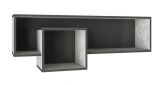 Suspended shelf Sprimont 12, Colour: Dark Grey / Grey - Measurements: 40 x 110 x 29 cm (h x w x d)