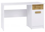 Desk Fafe 19, Colour: Oak Riviera / White - Measurements: 76 x 125 x 53 cm (H x W x D)