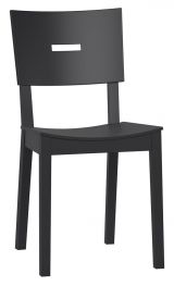 Chair solid oak, Colour: Black - Measurements: 86 x 43 x 50 cm (H x W x D)