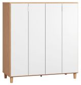 Bar cabinet Arbolita 07, Colour: Oak / White - Measurements: 122 x 112 x 47 cm (H x W x D)