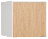 Attachment for single-door wardrobe Arbolita 38, Colour: White / Oak - Measurements: 45 x 47 x 57 cm (H x W x D)