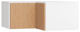 Attachment for corner wardrobe Arbolita 40, Colour: White / Oak - Measurements: 45 x 102 x 104 cm (H x W x D)
