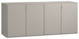 Bentos 04 chest of drawers, Colour: Grey - measurements: 70 x 160 x 47 cm (h x w x d)