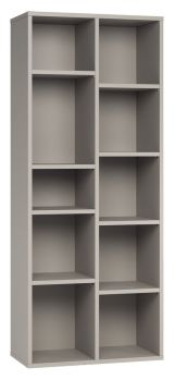 Shelf 02, Colour: Grey - Measurements: 187 x 76 x 38 cm (H x W x D)