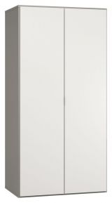 Hinged door cabinet / Wardrobe Bellaco 17, Colour: Grey / White - Measurements: 187 x 93 x 57 cm (H x W x D)