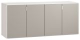 Dresser Bellaco 29, Colour: White / Grey - Measurements: 70 x 160 x 47 cm (h x w x d)