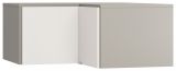 Attachment for corner wardrobe Bellaco 18, Colour: Grey / White - Measurements: 45 x 102 x 104 cm (H x W x D)