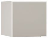 Attachment for single-door wardrobe Bellaco 37, Colour: White / Grey - Measurements: 45 x 47 x 57 cm (H x W x D)
