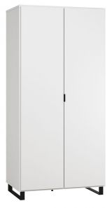 Hinged door cabinet / Wardrobe Chiflero 38, Colour: White - Measurements: 195 x 93 x 57 cm (H x W x D)