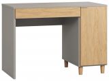 Desk Nanez 23, Colour: Grey / Oak - Measurements: 78 x 110 x 57 cm (H x W x D)