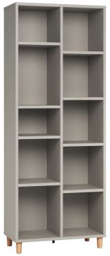 Shelf Nanez 46, Colour: Grey - Measurements: 195 x 76 x 38 cm (h x w x d)