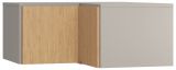 Attachment for corner wardrobe Nanez 36, Colour: Grey / Oak - Measurements: 45 x 102 x 104 cm (H x W x D)