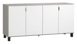 Chest of drawers Pantanoso 29, Colour: Grey / White - measurements: 78 x 160 x 47 cm (h x w x d)