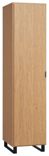 Hinged door cabinet / Wardrobe Patitas 12, Colour: Oak - Measurements: 195 x 47 x 57 cm (H x W x D)
